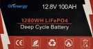LiFePO4 12.8V, 100Ah, 1280Wh thumbnail