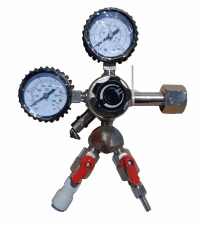 CO2 regulator med 2 utganger